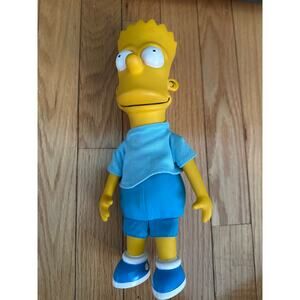 Bart Simpson plush and plastic doll figure, likely from 1990